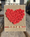 TOILE COEUR ROSES
