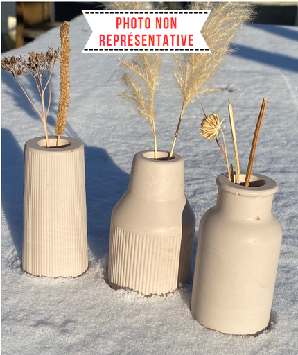 3 MINIS VASES FEUILLES
