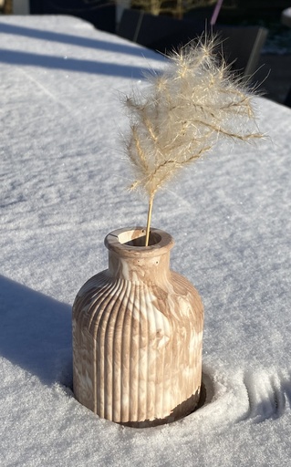 MINI VASE STRIÉ MARBRÉ