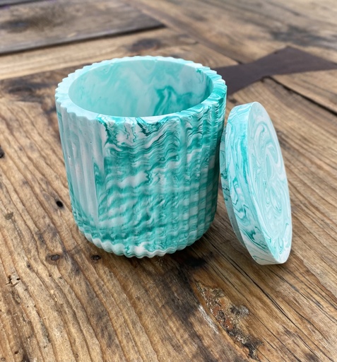 POT STRIÉ MARBRÉ